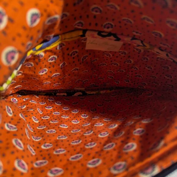 Vtg Y2K Vera Bradley Rio Colorful Floral Quilted Hipster Swing Crossbody Bag - Picture 5 of 7